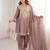 purple party wear kurti set with real mirror work | fendy fabric suit set for women's