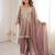 purple party wear kurti set with real mirror work | fendy fabric suit set for women's