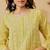 hand embroidered lime green cotton lucknowi chikankari short kurti