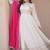 pink designer cosmos gown with real mirror work & dupatta