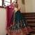 Green & Deep Pink Gotta Patti With Thread And Sequins Embroidered Georgette Stitched Lehenga Choli
