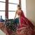 Green & Deep Pink Gotta Patti With Thread And Sequins Embroidered Georgette Stitched Lehenga Choli