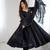 black sequined anarkali suit set with dupatta – elegant party & festive wear