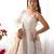 white banarasi jacquard silk blend   sleeveless dress for gen z girl
