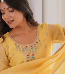 white color festive eid special silk blend suit dress palazzo style for  women's