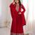 red  silk blend  flared anarkali gown set with dupatta