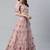 Net Sequin And Thread Embroidered Baby Pink Stitched Lehenga Choli