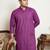 Classic purple color cotton kurta pajama set