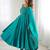 teal royal silk blend handwork anarkali gown with pant & dupatta set for women