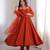 orange color chanderi silk blend three piece anarkali suit