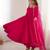 dark pink color chanderi silk blend three piece anarkali suit