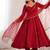 maroon color chanderi silk blend three piece anarkali suit