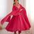 pink  silk blend anarkali suit 3 piece set