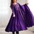 Purple designer heavy pure silk blend  anarkali gown set with beads handwork, for women's