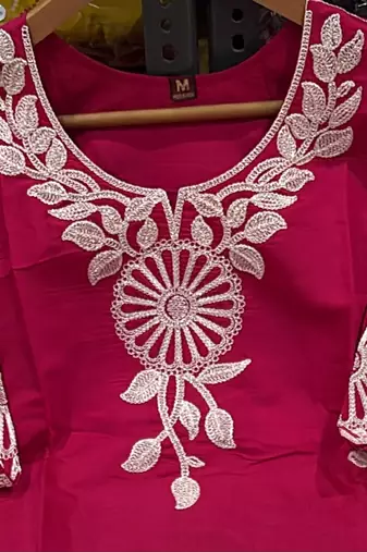 Women Embroidered Roman silk blend Kurta  Trouser & Dupatta Set