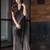 Premium Georgette Black Color Sequins Work Saree With Blouse Set For Women's