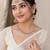 White antique-plated agate stone necklace set with earrings & maang tikka