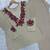 Beige jute cotton embroidered co-ord set