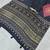Black Color Print with Mirror Work Satin Saree