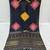 Black Color Print with Mirror Work Satin Saree