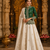 Dark Green Color Embroidery Thread & Sequence Work Simar Silk Blend Lehenga Choli Set