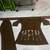 Brown cotton blend embroidered tunic and palazzo co-ord set