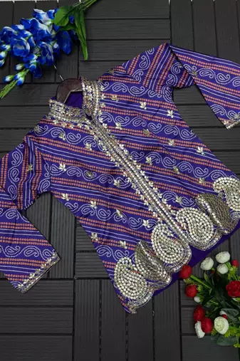 Purple Color Embroidery Thread & sequin Work Simar Silk Blend Lehenga Choli Set
