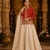 Red Color Embroidery Thread & sequin Work Simar Silk Blend Lehenga Choli Set