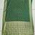 Dark Green Traditional Banarasi Silk Saree With Blouse Piece.