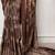 Coffee Color printed Work Satin Saree