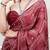Maroon Color printed Work Satin Saree