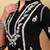 Women black floral embroidered chikankari mandarin collar kurta & palazzo set