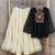 Black Traditional Kora Cotton Frill Chaniya Choli For Navratri & Festive Wear