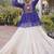 Royal Purple Traditional Kora Cotton Frill Chaniya Choli For Navratri set & Festive Wear