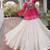 Hot Pink Traditional Kora Cotton Frill Chaniya Choli For Navratri Set & Festive Wear