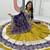 Women's Mustard Yellow Embroidered Cotton Chaniya Choli For Navratri and Dandiya