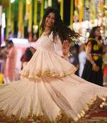 Premium Off White Pure Cotton Chaniya Choli For Navratri Set, Haldi, Festive & Traditional Wear