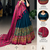 Green Kalamkari Print Tussar Silk blend  Lehenga Choli with Foil Work & Gotta Patti Dupatta