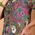 Women multicolor graphic printed mandarin collar cotton casual slim fit shirt