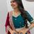 Festive Teal Blue  Georgette Chaniya Choli For Navratri Set with Thread and Sequence Work
