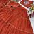 Rust Orange Navratri Gamthi Work Cotton Blend Lehenga Choli with Designer Koti For Garba