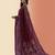 Burgundy ajrakh printed cotton saree