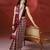 Maroon grey ajrakh printed cotton saree