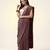 Maroon wine ajrakh printed cotton saree