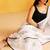 White printed handloom khadi saree