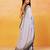 Grey block printed handloom khadi saree