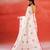 Ivory floral printed handloom khadi saree