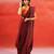 Maroon stripes handloom khadi saree