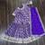 purple viscose readymade suit with embroidery & zari Sequin work