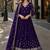 purple faux georgette readymade anarkali suit with embroidery & Sequin work